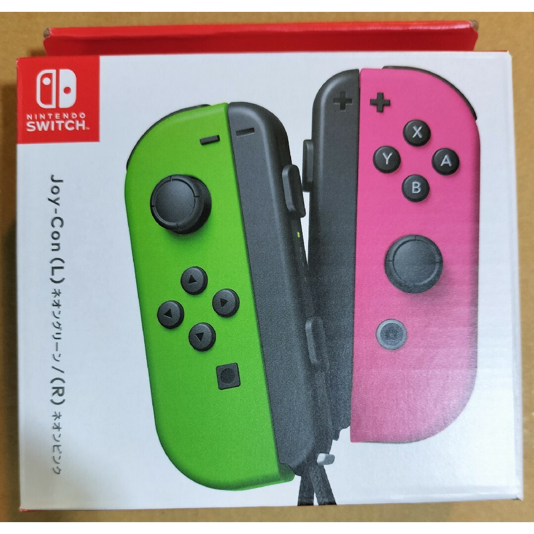 Nintendo Switch - Joy-Con ネオングリーンネオンピンクの通販 by