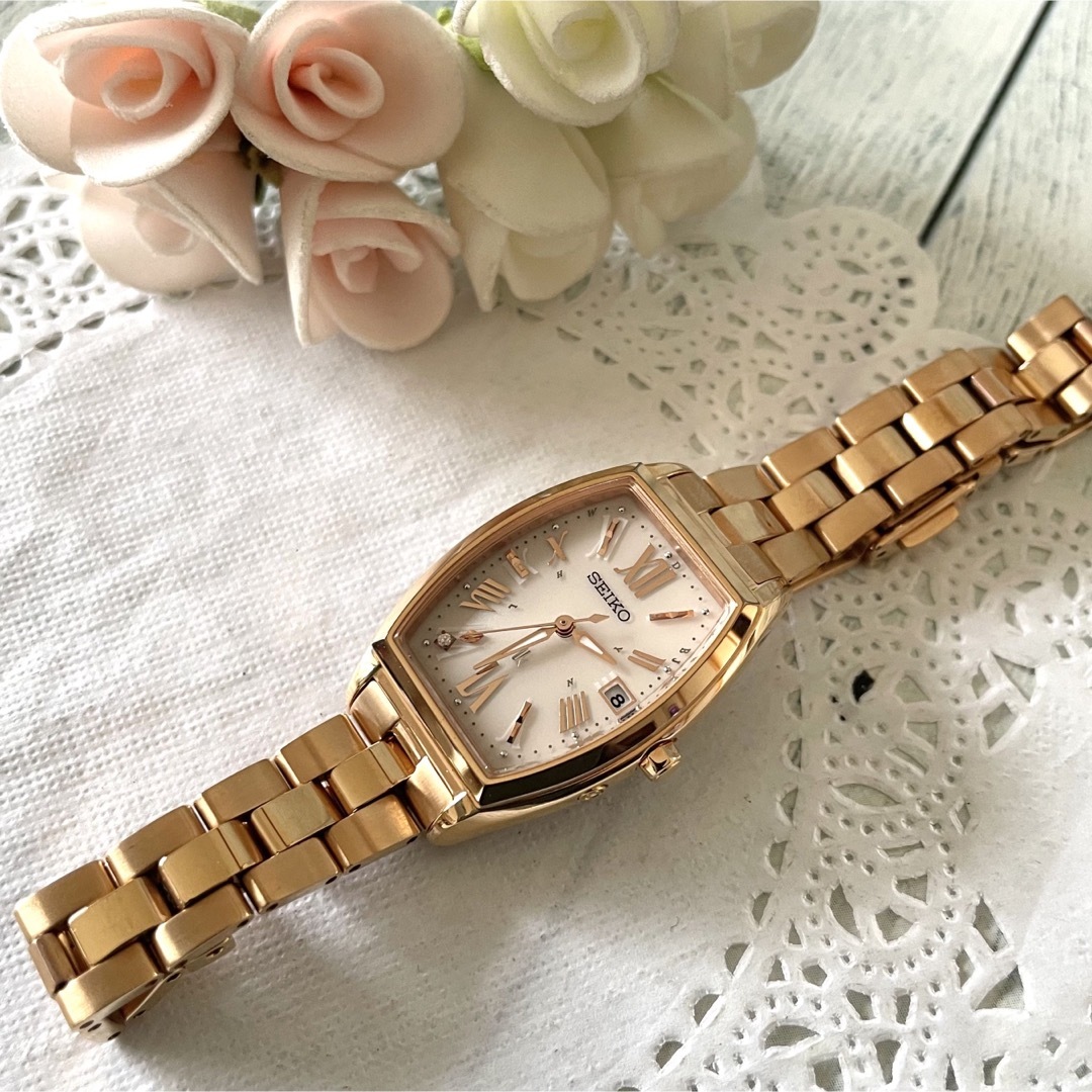 SEIKO - 【美品】SEIKO ルキア 腕時計 1B32-0AD0 電波ソーラー トノー