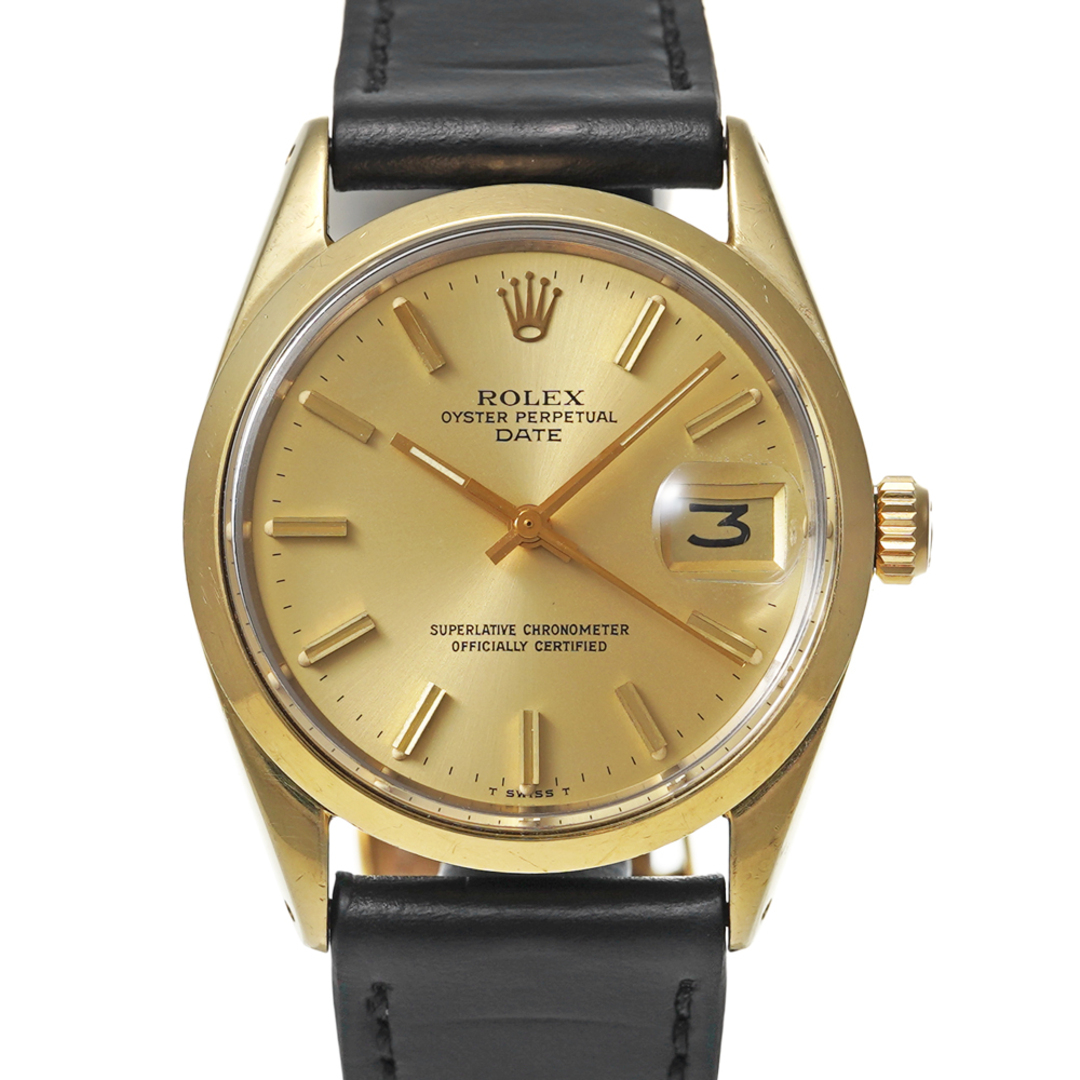 ROLEX オイスターパーペチュアル デイト Ref.1550 シャンパン アンティーク品 メンズ 腕時計