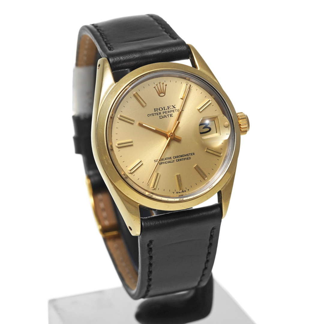ROLEX オイスターパーペチュアル デイト Ref.1550 シャンパン アンティーク品 メンズ 腕時計