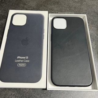 アップル(Apple)のAPPLE MagSafe iPhone13 レザーケース/ミッドナイト(iPhoneケース)