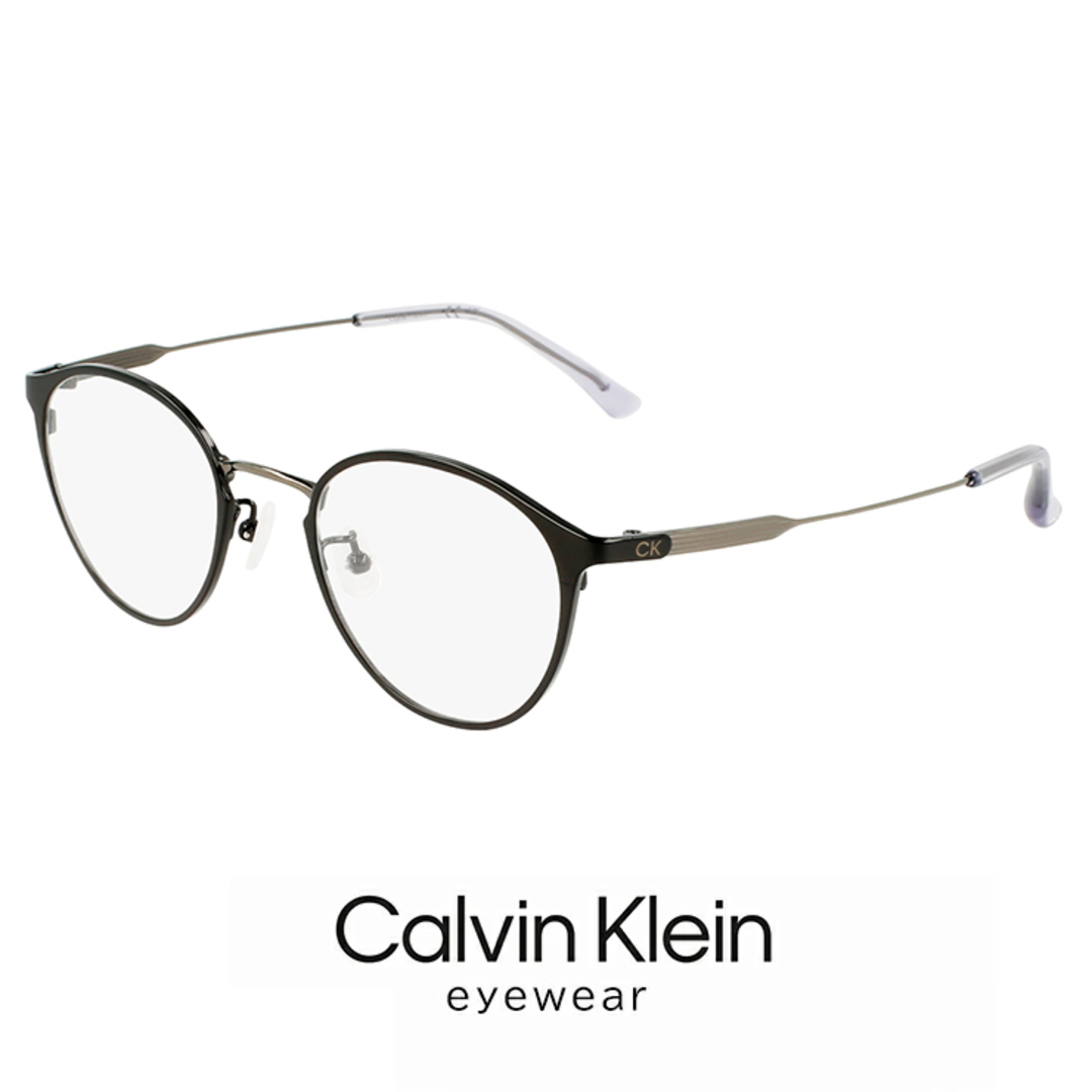 【新品】 カルバンクライン メガネ ck23121lb-001 calvin klein ユニセックス モデル 眼鏡 メンズ レディース めがね チタン メタル フレーム ボストン型 黒縁 黒ぶち ブラック