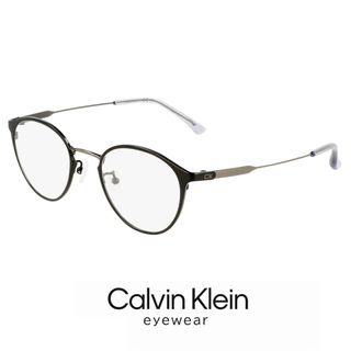 カルバンクライン(Calvin Klein)の【新品】 カルバンクライン メガネ ck23121lb-001 calvin klein ユニセックス モデル 眼鏡 メンズ レディース めがね チタン メタル フレーム ボストン型 黒縁 黒ぶち ブラック(サングラス/メガネ)