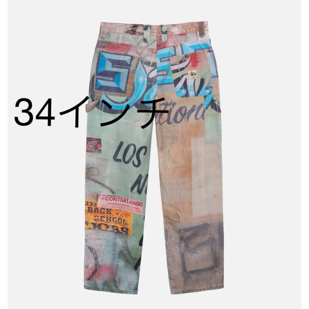 stussy ワークパンツ 34