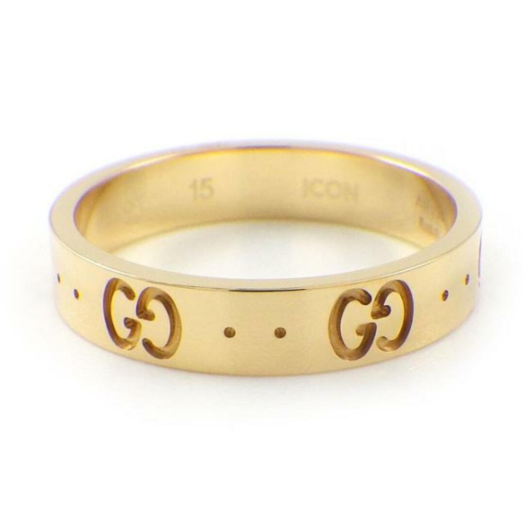 Gucci(グッチ)のグッチ GUCCI リング アイコン 660070 J8500 8000 GG ロゴ K18YG 14.5号 / #15 【中古】 レディースのアクセサリー(リング(指輪))の商品写真