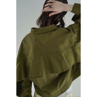 クラネ(CLANE)の田中みな実　CLANE BACK FRILL MILITARY JACKET(トレンチコート)