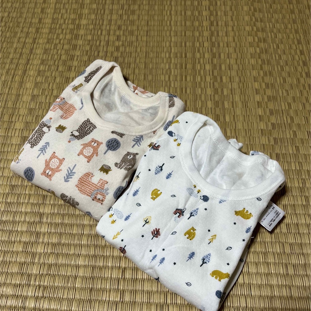 長袖下着　シャツ　キルト　100㎝ キッズ/ベビー/マタニティのキッズ服男の子用(90cm~)(下着)の商品写真