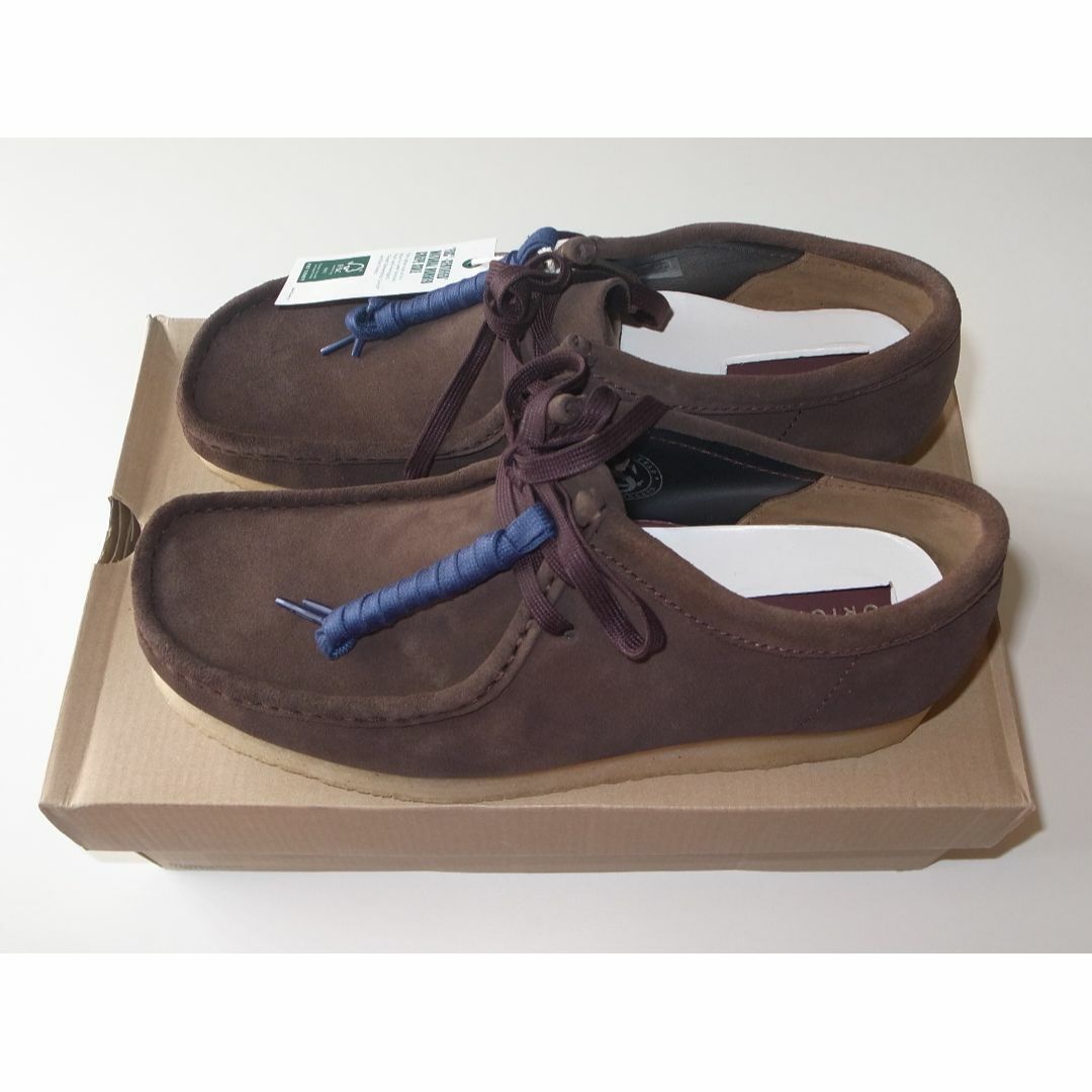 UK85265cmClarks クラークス WALLABEE ワラビー ダークブラウン UK8.5