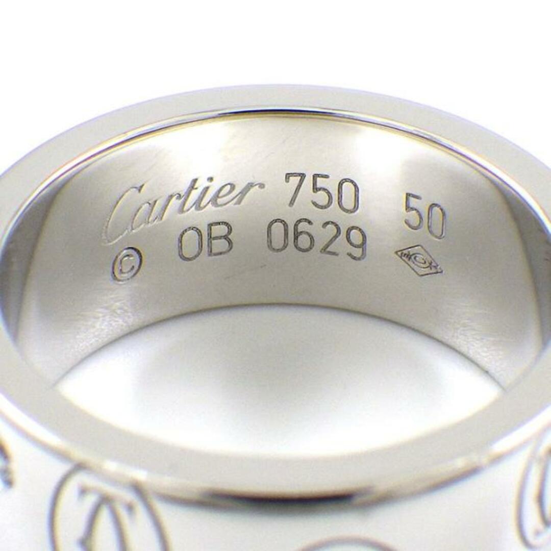 Cartier(カルティエ)のカルティエ Cartier リング ハッピーバースデー LM C2 2C ロゴ 5ポイント ダイヤモンド K18WG 10号 / #50 【中古】 レディースのアクセサリー(リング(指輪))の商品写真