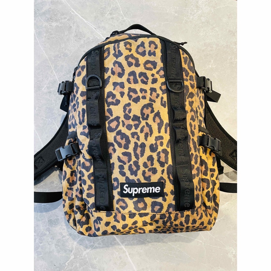 supreme 2020 backpack leopard