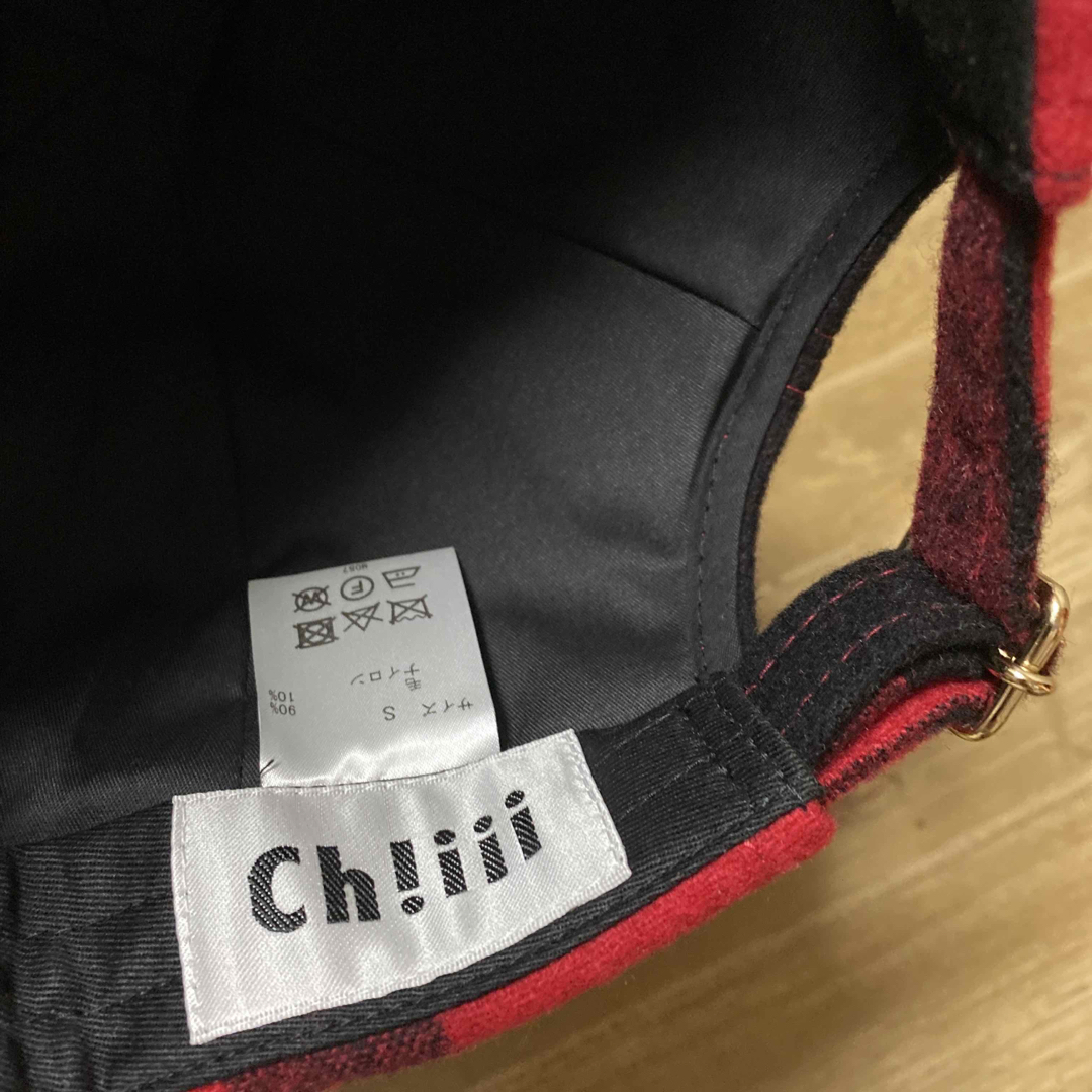 最終値下げ　chiiiibag ch!iii Wool cap キャップ　レッド