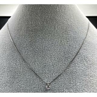 JQ319★最高級 ダイヤモンド0.341ct プラチナ ネックレス 鑑定付