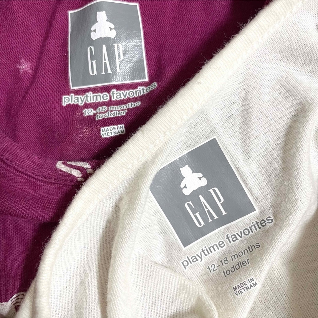 babyGAP(ベビーギャップ)のBaby gap トップス ロンT セット long sleeve girls キッズ/ベビー/マタニティのベビー服(~85cm)(シャツ/カットソー)の商品写真