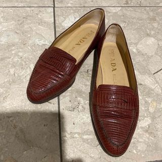 美品　プラダ　PRADA ハイヒール　ローファー　36.5 ブラウン