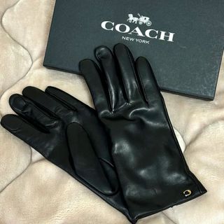 コーチ(COACH)の【美品】コーチ⭐︎革の手袋　箱付き！(手袋)