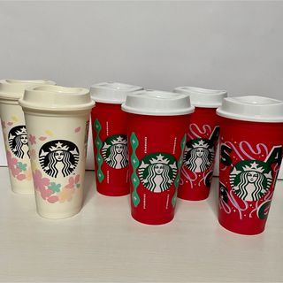 スターバックス(Starbucks)の【新品未使用】Starbucks リユーザブルカップ 6点セット☆(グラス/カップ)