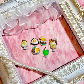 ぐでたまネイルパーツ　サンリオ　ハンドメイド　食べ物シリーズ(デコパーツ)