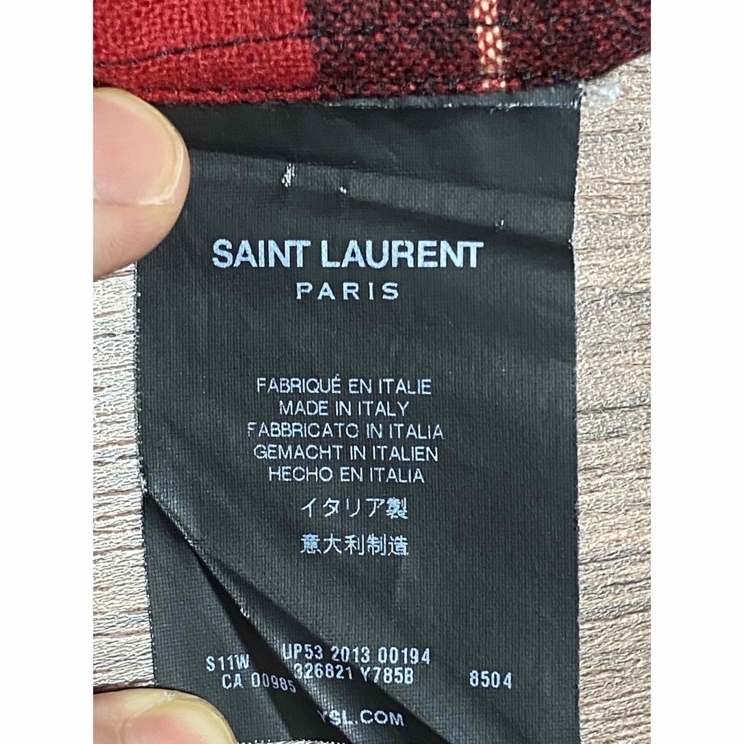 新品！SAINT LAURENT オーバーサイズチェックシャツ サイズS