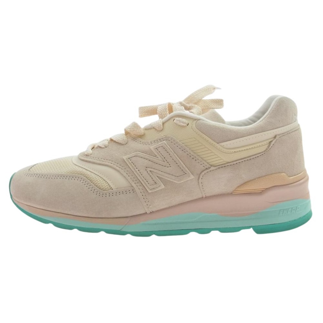 NEW BALANCE ニューバランス スニーカー M997RSA  USA製 Costal Pack Beige Teal スエード ローカット スニーカー ピンク系 28cm