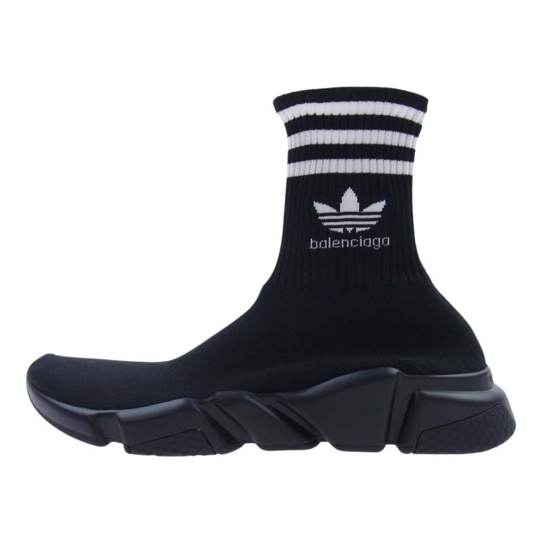 BALENCIAGA バレンシアガ スニーカー 23SS 717591 × ADIDAS アディダス SPEED TRAINER スピードトレーナー ソックス スニーカー ブラック系 EU42(27.5cm)【極上美品】