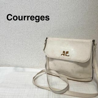 クレージュ(Courreges)のレア✨courrèges クレージュショルダーバッグハンドバッグホワイト白(ショルダーバッグ)