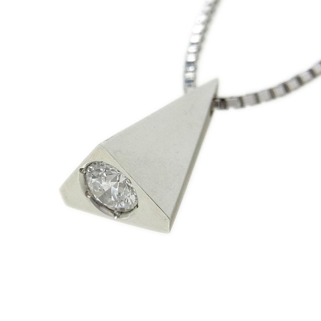 ダイヤモンド デザインペンダント付きネックレス K18WG ダイヤモンド ジュエリー