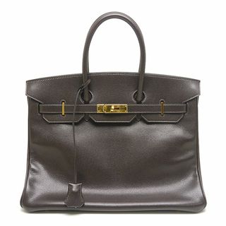 エルメス(Hermes)のエルメス バーキン35 リセ ブラウン×ゴールド金具 □F・2002年 ソルド品(ハンドバッグ)