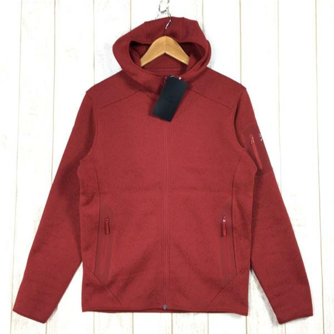 MENs XS  アークテリクス コバート フーディ Covert Hoody ポーラテック フリース ジャケット ARCTERYX 29670 30432 Bordeaux Heather レッド系50cm裾幅