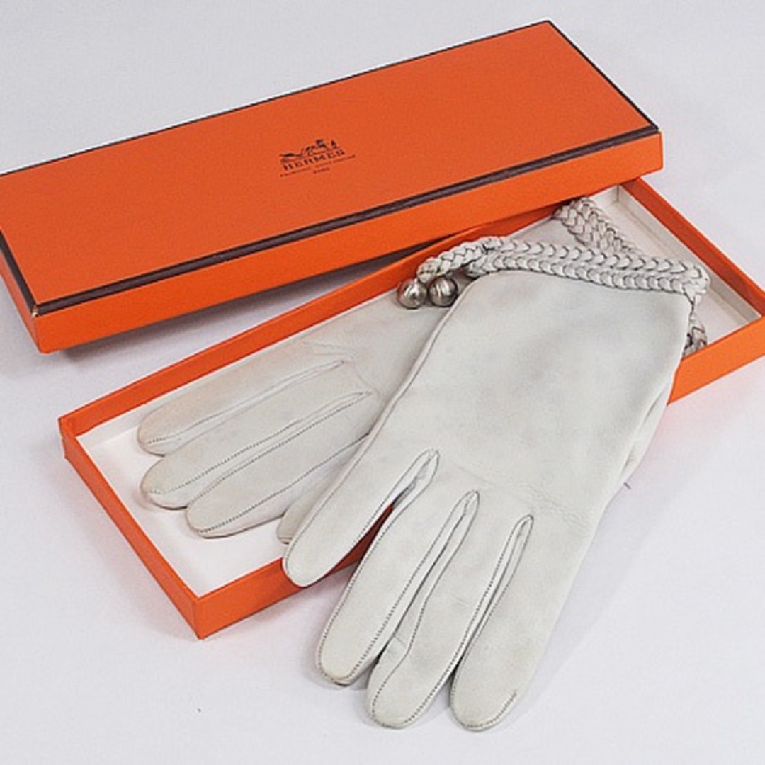Hermes - エルメス HERMES レザー グローブ 手袋 7 1/2の通販 by 質