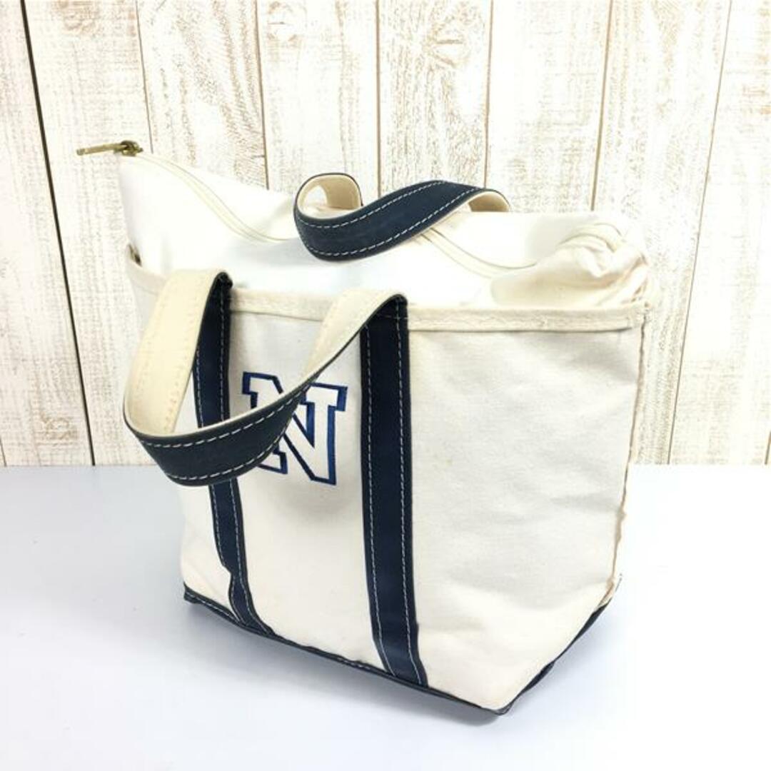 生産時期エルエルビーン 1980s ボート アンド トート バッグ ジップトップ ミディアム Boat and Tote Zip Top Medium アメリカ製ツートンタグ 2色タグ ビンテージ 入手困難 LLBEAN Navy / Ivory ネイビー系