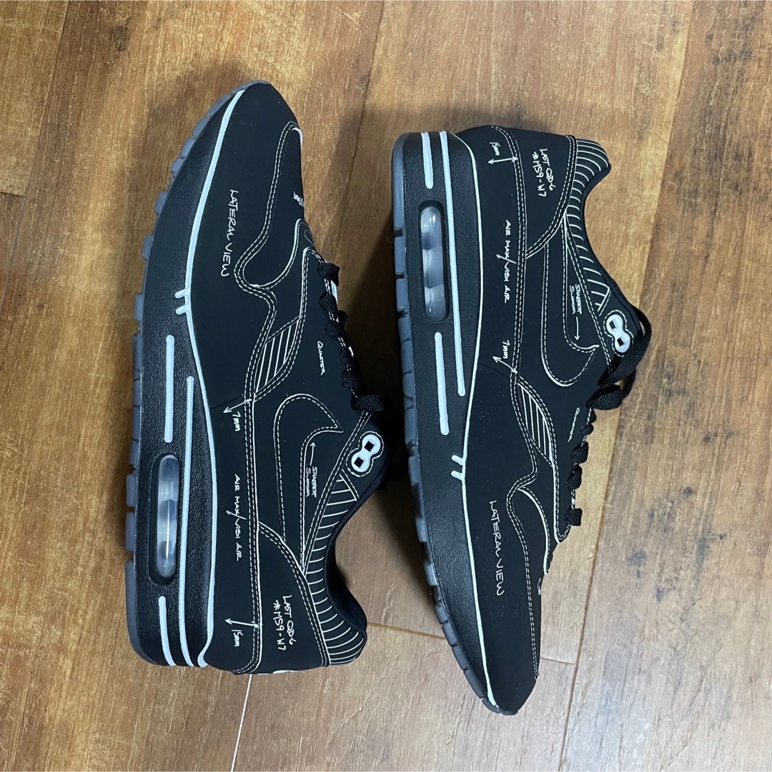 NIKE AIRMAX1 TINKER SCHEMATIC BLACK 28cm