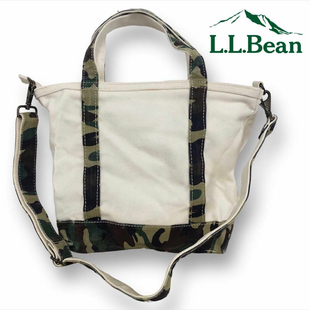 【送料無料】L.L.Bean ショルダーストラップキャンバストートバッグ 迷彩 | フリマアプリ ラクマ