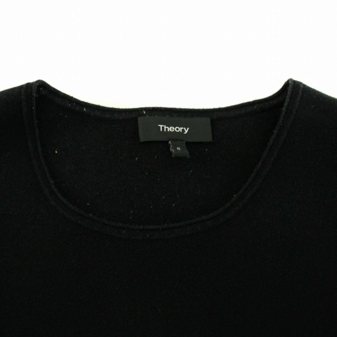 theory(セオリー)のセオリー 21SS コットンニット カットソー 袖レース フレアスリーブ S 黒 レディースのトップス(ニット/セーター)の商品写真