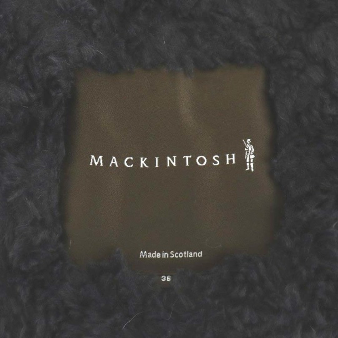 MACKINTOSH(マッキントッシュ)のマッキントッシュ キルティングコート ロング丈 フード ボア 36 XS 紺 レディースのジャケット/アウター(その他)の商品写真