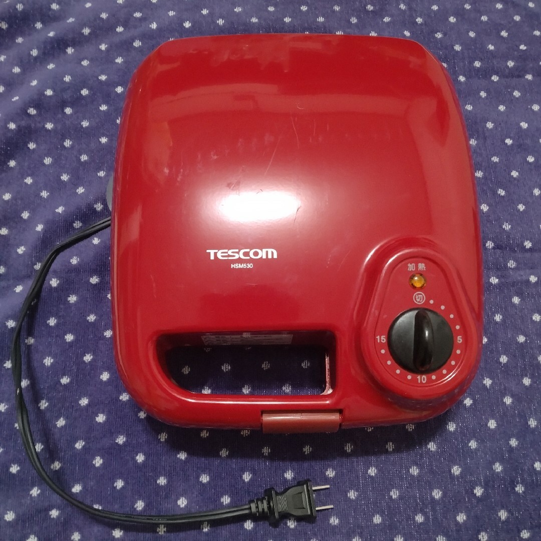 TESCOM(テスコム)のホットサンドメーカー　タイマー付き スマホ/家電/カメラの調理家電(調理機器)の商品写真