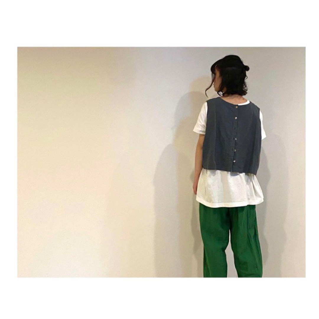 nest Robe - nR コットンリネンタイプライター2wayベストの通販 by