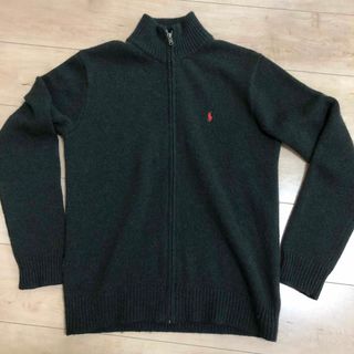 ポロラルフローレン(POLO RALPH LAUREN)のPolo Ralph Lauren ニットジャケット　ウール　グリーン(ニット/セーター)