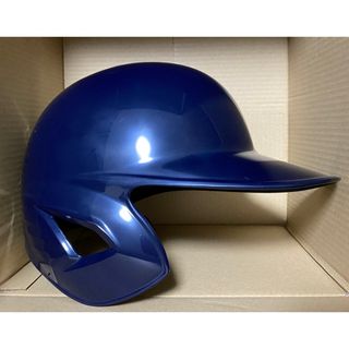 ゼット(ZETT)の軟式左打者用片耳ヘルメット　ネイビーXO（61〜62cm）(防具)