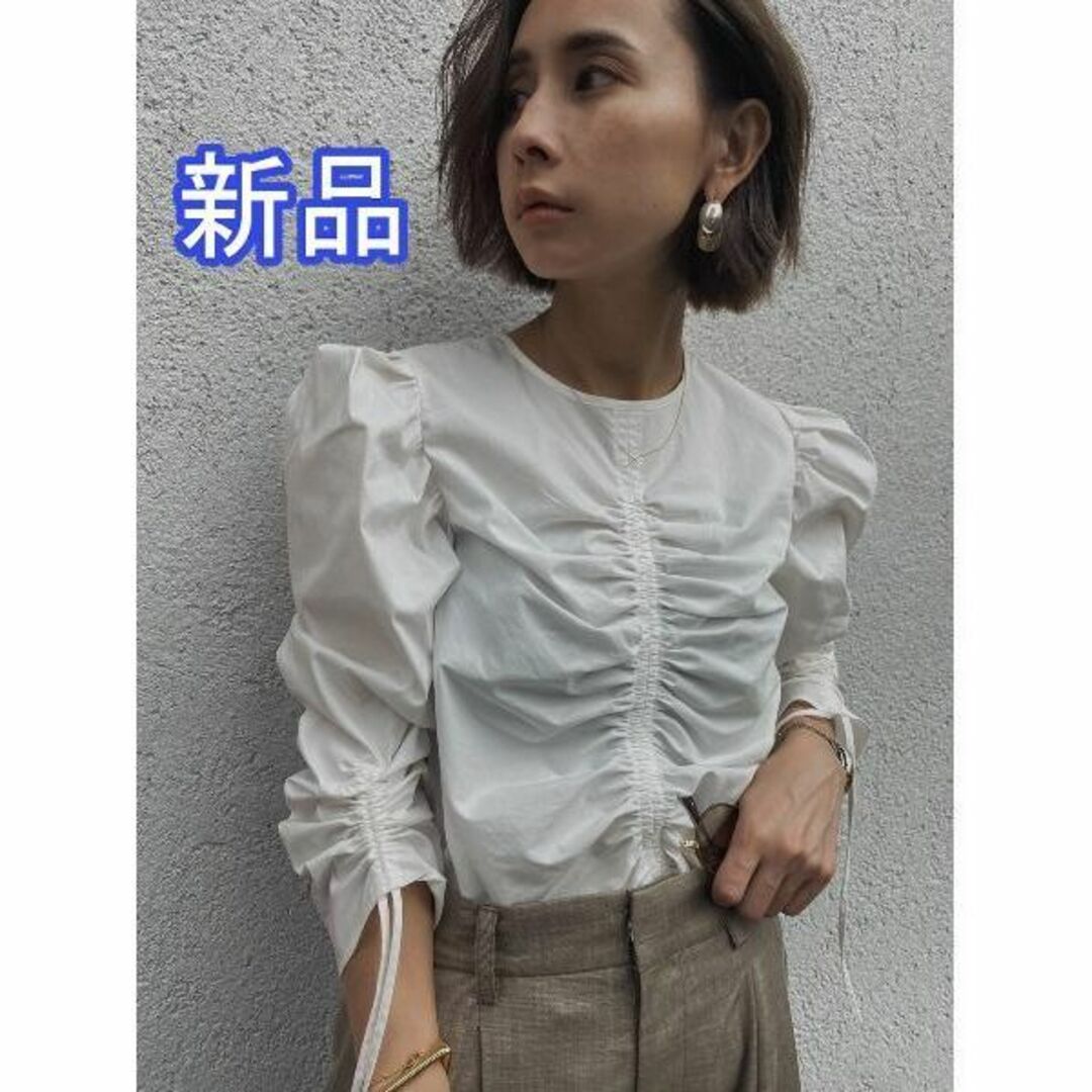 Ameri VINTAGE(アメリヴィンテージ)の新品 AMERI 2WAY LADY FISHBONE MINI BLOUSE レディースのトップス(シャツ/ブラウス(長袖/七分))の商品写真