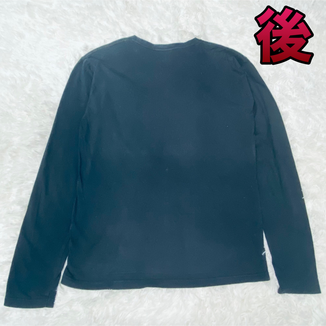 新品 グラニフ graniph ニット素材 ロンT ロング Tシャツ L