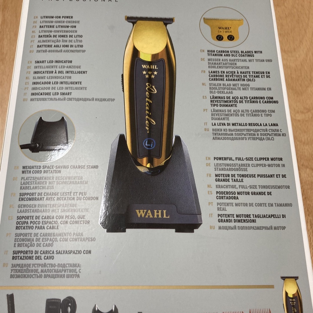 WAHL Cordless Detailer Li シルバーコードレスバリカン