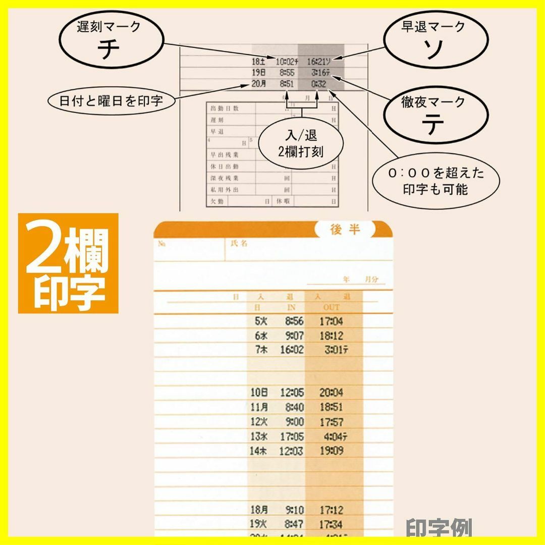 スタイル:タイムボーイNカード】ニッポー タイムカード タイムボーイ8プラス・の通販 by メルル's shop｜ラクマ