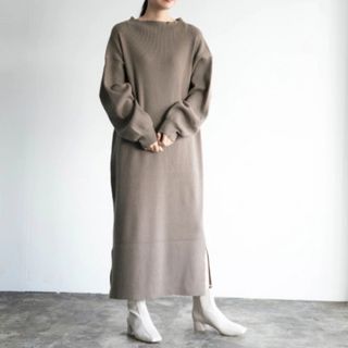 ローリーズファーム(LOWRYS FARM)の新品♡LOWRYSFARM♡ボトルネックニットワンピース♡(ロングワンピース/マキシワンピース)