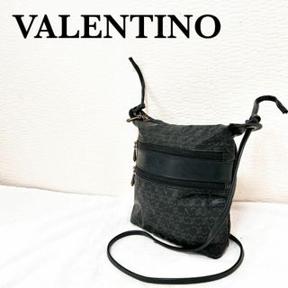 ルドルフヴァレンチノ(Rudolph Valentino)の美品✨VALENTINOルドルフバレンチノショルダーバッグハンドバッグブラック黒(ショルダーバッグ)