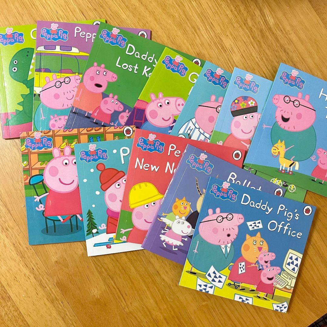 PeppaPig 赤色ボックス ペッパピッグ 絵本50冊 音源おまけ付 洋書