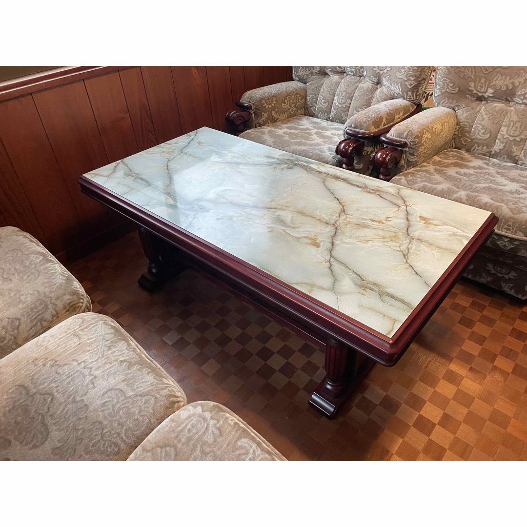 カリモク家具 - カリモク 金華山 応接 ソファー テーブル4点セットの