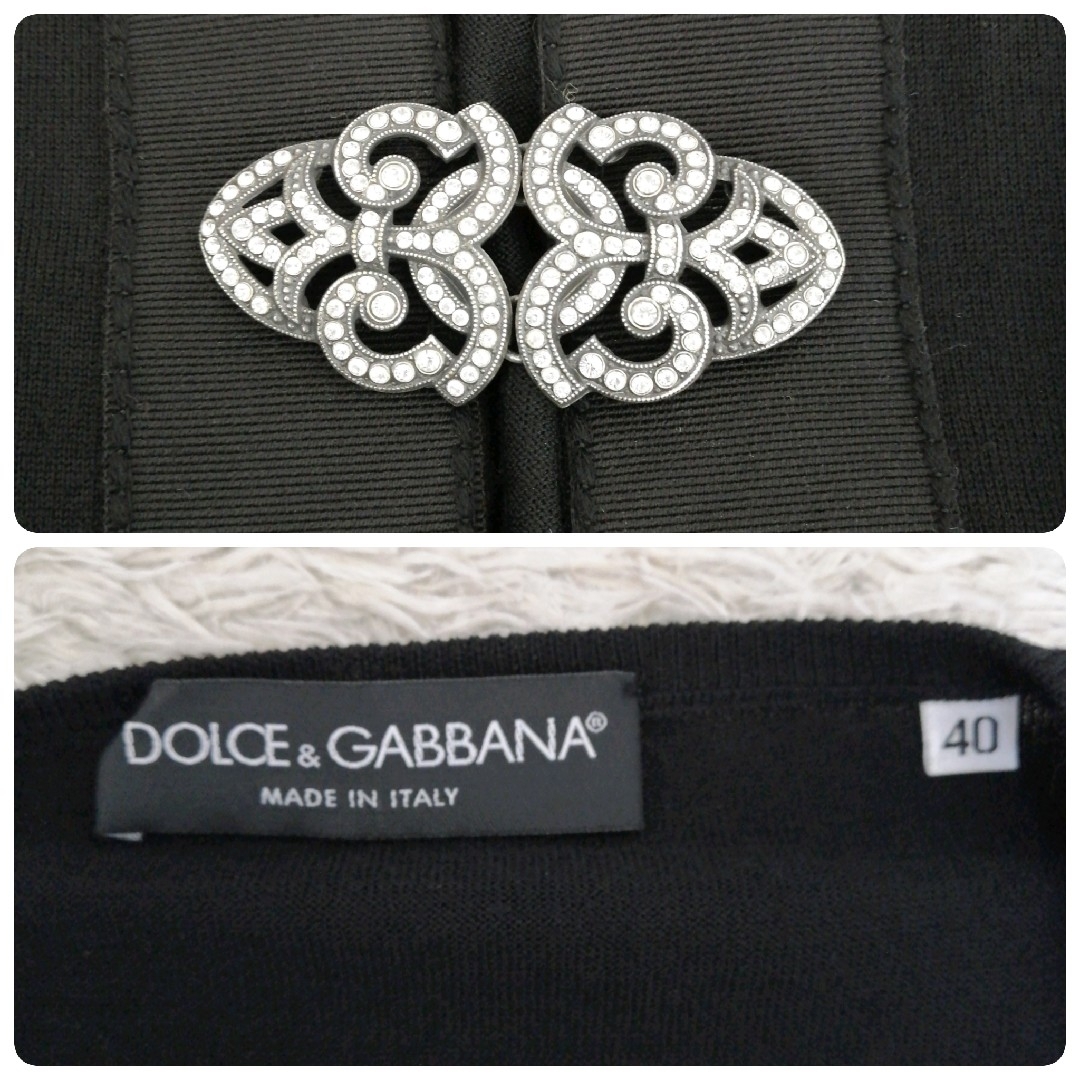 美品【Dolce&Gabbana】ドルチェ&ガッパーナ　七分袖カーディガン