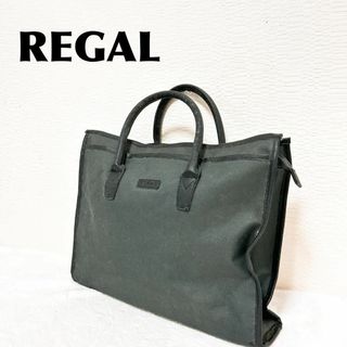 リーガル(REGAL)の美品✨REGAL リーガルセミショルダーバッグトートバッグ グレー(ショルダーバッグ)