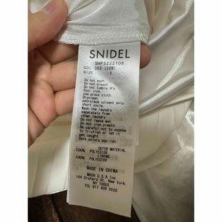 SNIDEL - 【未使用】スナイデル snidel プリーツスカート アイボリー