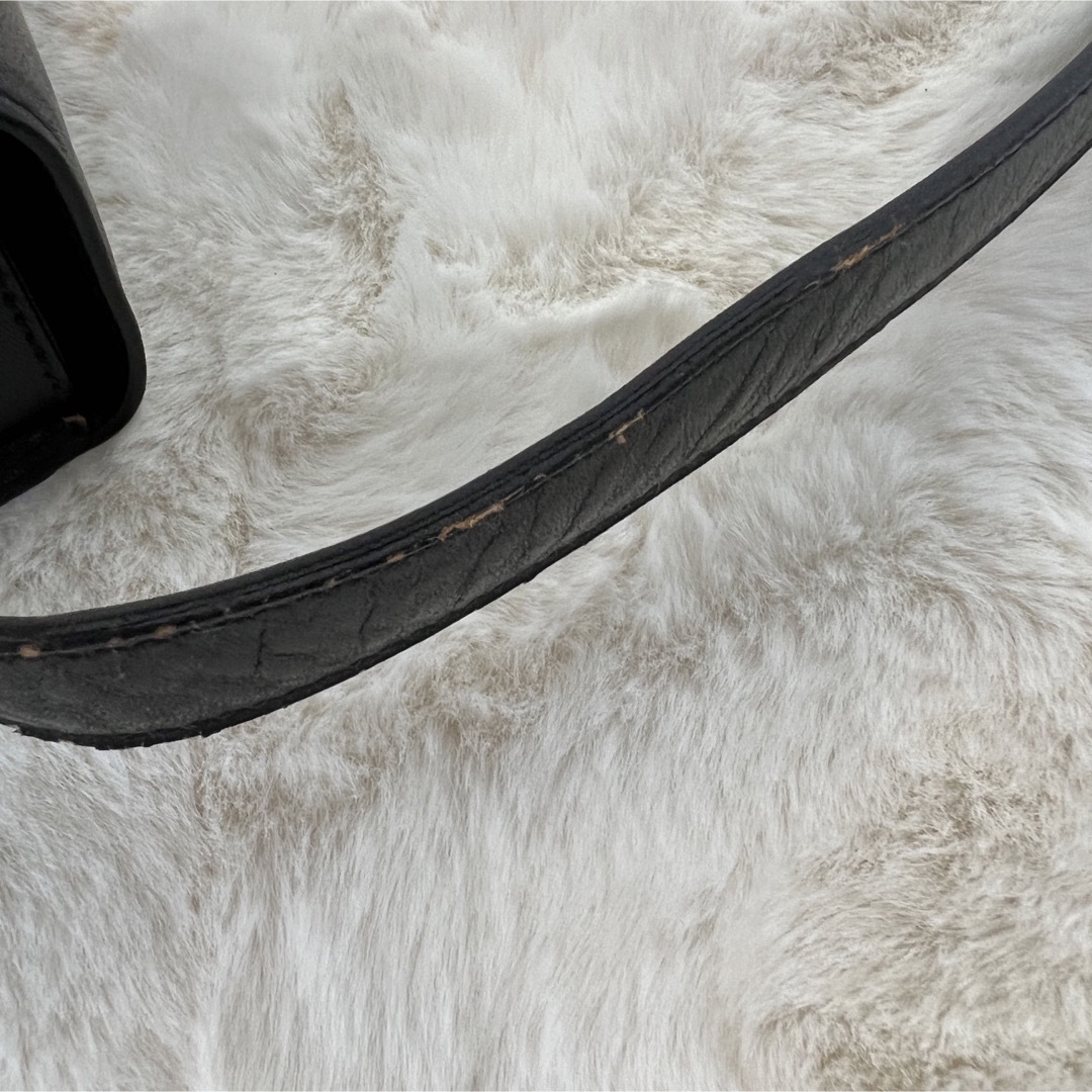 celine(セリーヌ)のセリーヌ 馬車金具 ショルダーバッグ 斜めがけ レザー 黒 レディースのバッグ(ショルダーバッグ)の商品写真